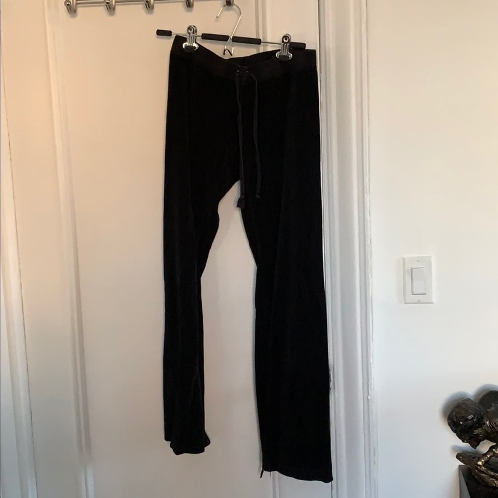 Juicy Terry Cloth Black Pants
